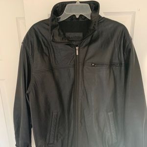 Brandini Vintage Black Leather Jacket